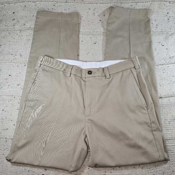 Men's Tan Dress Pants - Picture 1 of 6
